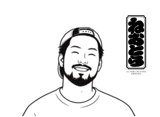 馬渡皓介の名刺に描かれた似顔絵