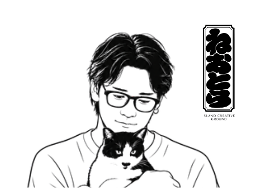 utaの名刺に描かれた似顔絵